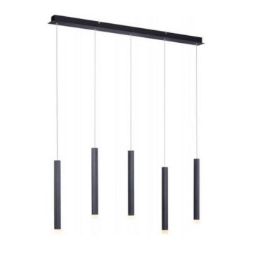 Leuchten Direkt 15205-18 - Підвісна LED люстра BRUNO 5xLED/4,8W/230V чорний