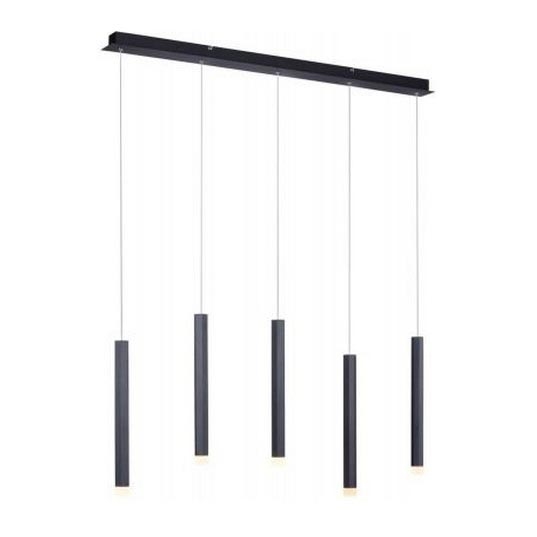 Leuchten Direkt 15205-18 - Підвісна LED люстра BRUNO 5xLED/4,8W/230V чорний