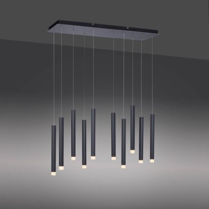 Leuchten Direkt 15206-18 - Підвісна LED люстра 10xLED/4,8W/230V чорний