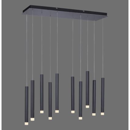 Leuchten Direkt 15206-18 - Підвісна LED люстра 10xLED/4,8W/230V чорний