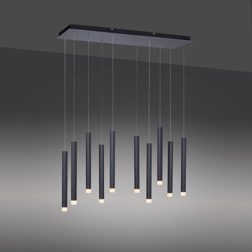 Leuchten Direkt 15206-18 - Светодиодная люстра на тросе 10xLED/4,8W/230V черная