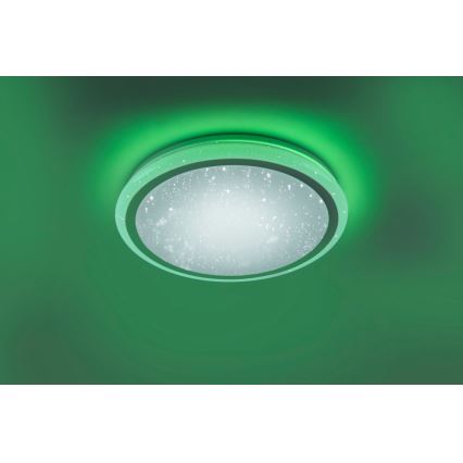 Leuchten Direkt 15220-16 - Стельовий LED RGB світильник з регулюванням яскравості LUISA LED/28W/230V + дистанційне керування