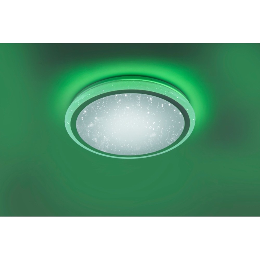 Leuchten Direkt 15220-16 - Стельовий LED RGB світильник з регулюванням яскравості LUISA LED/28W/230V + дистанційне керування