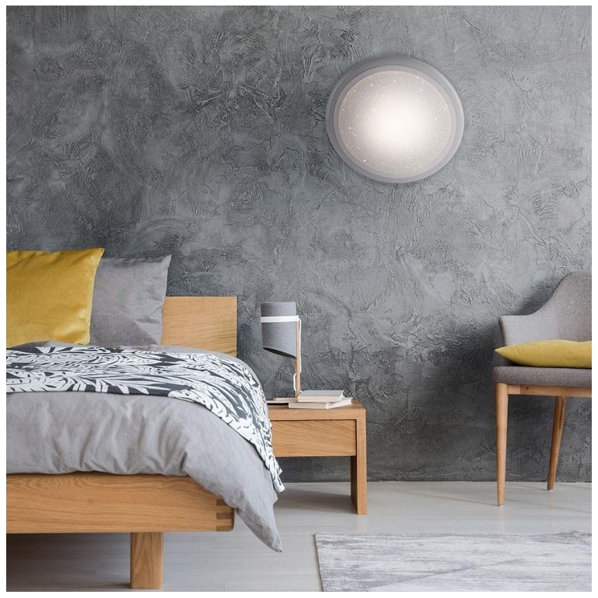 Leuchten Direkt 15220-16 - Стельовий LED RGB світильник з регулюванням яскравості LUISA LED/28W/230V + дистанційне керування