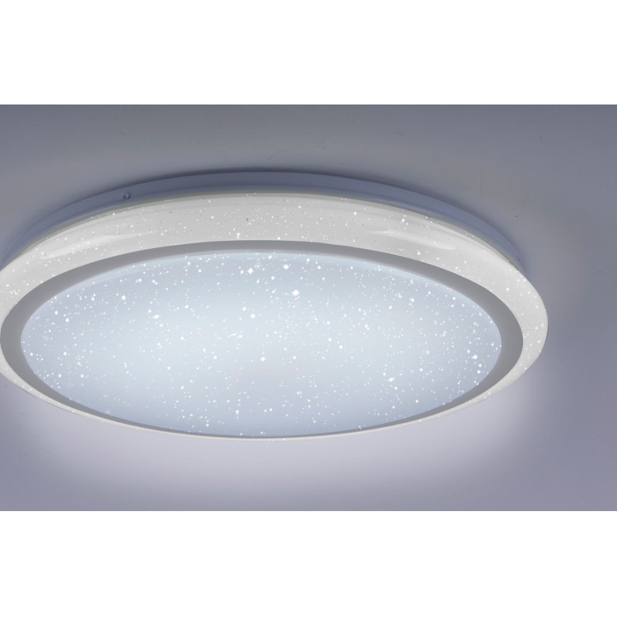 Leuchten Direkt 15220-16 - Стельовий LED RGB світильник з регулюванням яскравості LUISA LED/28W/230V + дистанційне керування