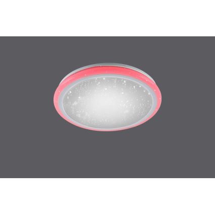 Leuchten Direkt 15220-16 - Стельовий LED RGB світильник з регулюванням яскравості LUISA LED/28W/230V + дистанційне керування