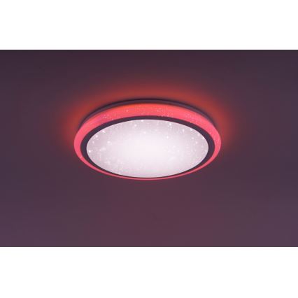 Leuchten Direkt 15220-16 - Стельовий LED RGB світильник з регулюванням яскравості LUISA LED/28W/230V + дистанційне керування