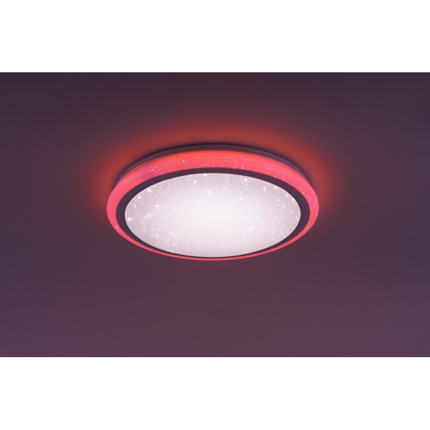 Leuchten Direkt 15220-16 - Стельовий LED RGB світильник з регулюванням яскравості LUISA LED/28W/230V + дистанційне керування