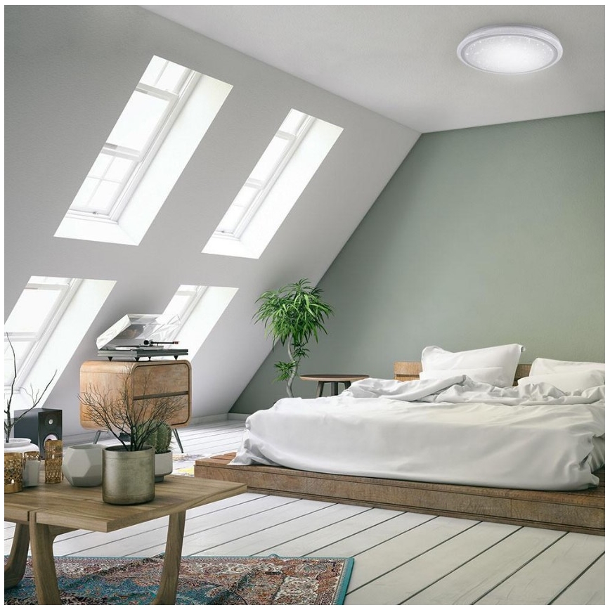 Leuchten Direkt 15230-16 - Стельовий LED RGB світильник з регулюванням яскравості LUISA LED/42W/230V 3000-6400K + дистанційне керування