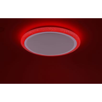 Leuchten Direkt 15230-16 - Стельовий LED RGB світильник з регулюванням яскравості LUISA LED/42W/230V 3000-6400K + дистанційне керування