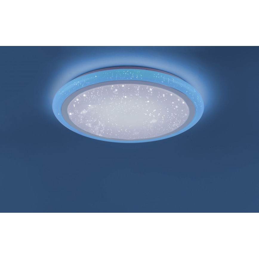 Leuchten Direkt 15230-16 - Стельовий LED RGB світильник з регулюванням яскравості LUISA LED/42W/230V 3000-6400K + дистанційне керування