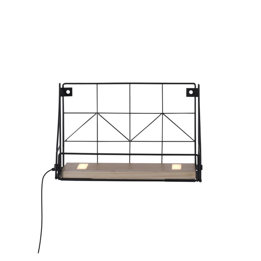 Leuchten Direkt 15276-18 - Police зі світлодіодною підсвіткою BOARD 2xLED/1,75W/230V 30 см евкаліпт