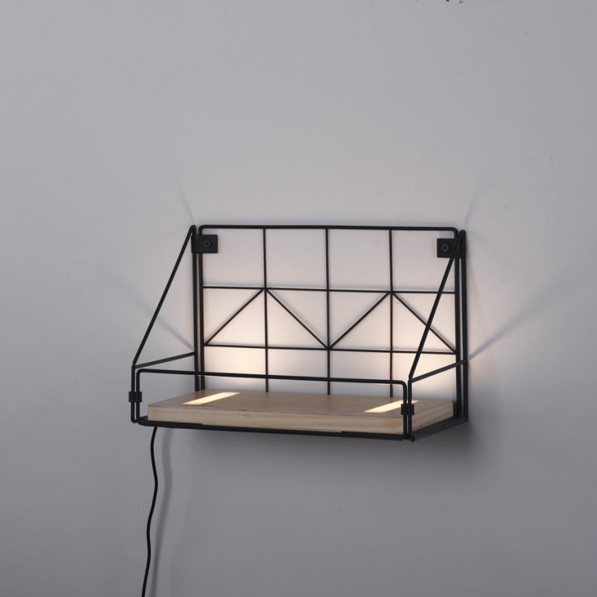 Leuchten Direkt 15276-18 - Полка со светодиодной подсветкой BOARD 2xLED/1,75W/230V 30 см эвкалипт