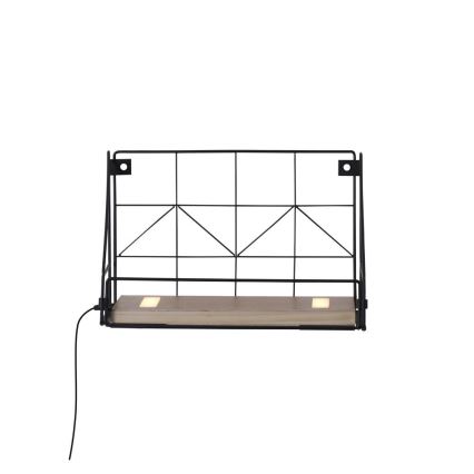 Leuchten Direkt 15276-18 - Полка со светодиодной подсветкой BOARD 2xLED/1,75W/230V 30 см эвкалипт