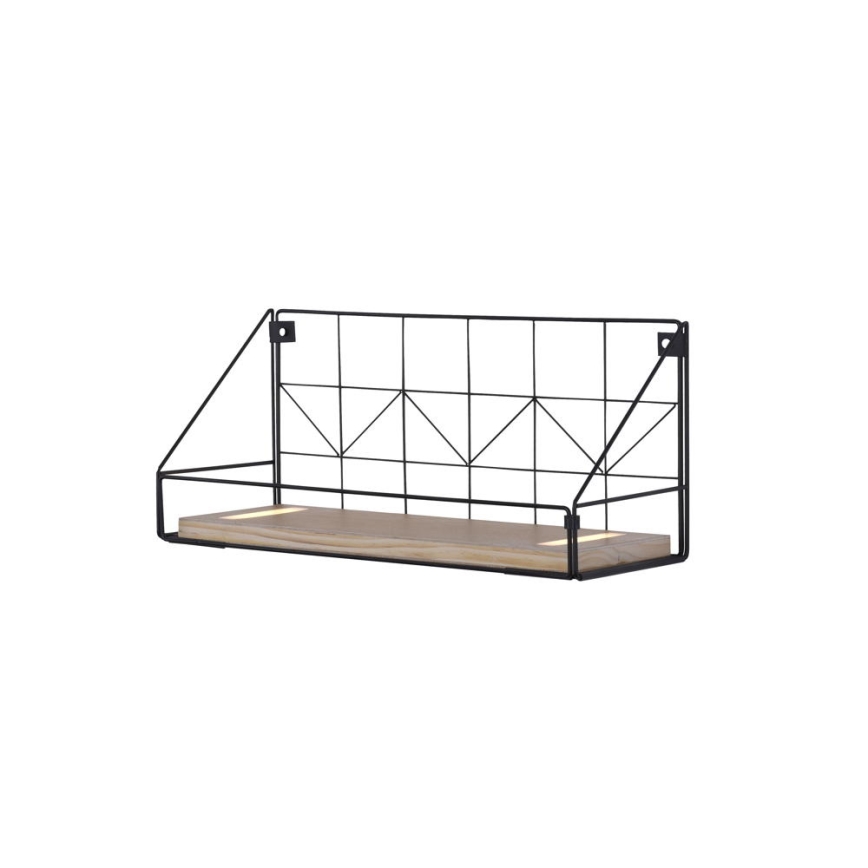 Leuchten Direkt 15277-18 - Полка со светодиодной подсветкой BOARD 2xLED/1,75W/230V 45 см эвкалипт