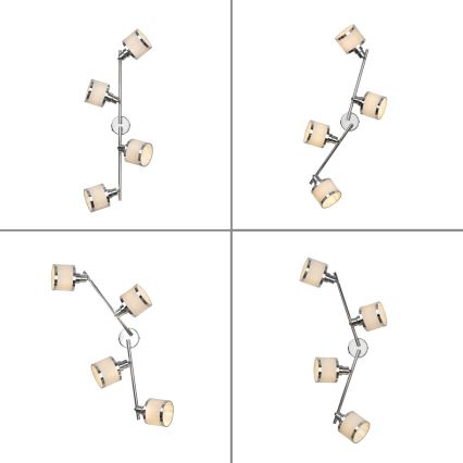 Leuchten Direkt 15374-17 - Точечный светильник ACCOR 4xE14/25W/230V