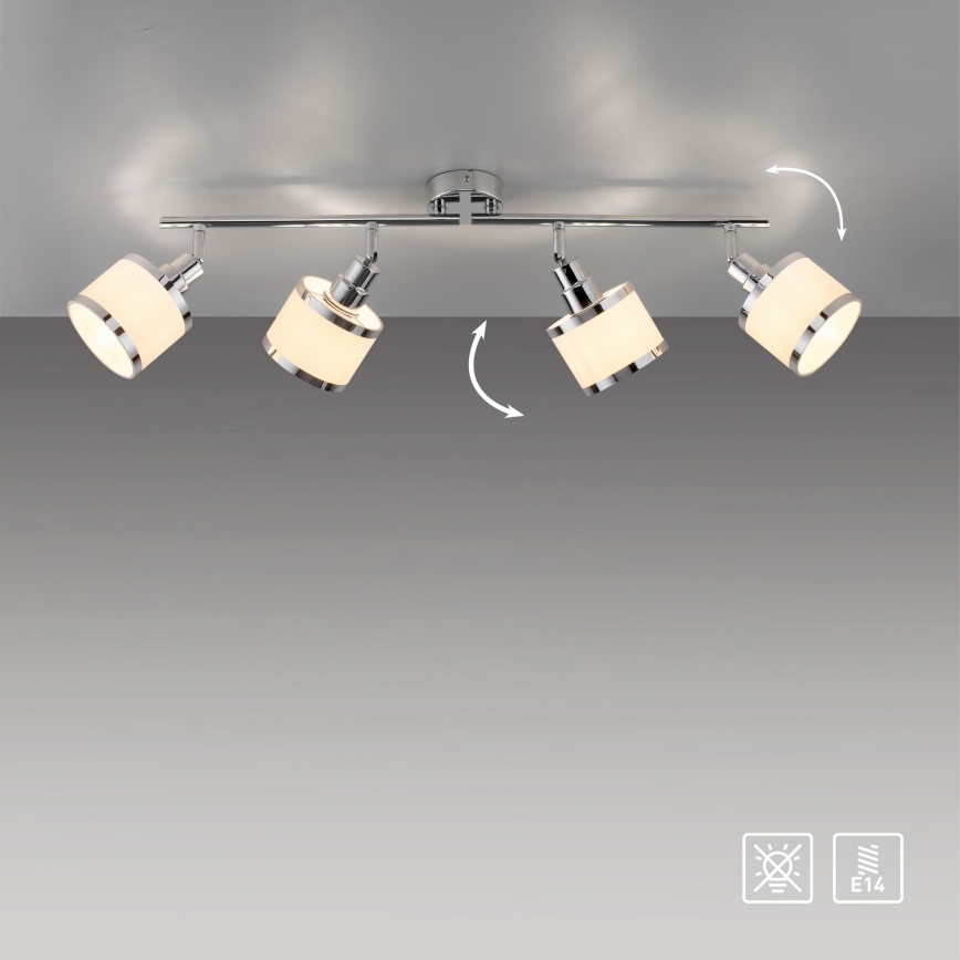 Leuchten Direkt 15374-17 - Точковий світильник ACCOR 4xE14/25W/230V