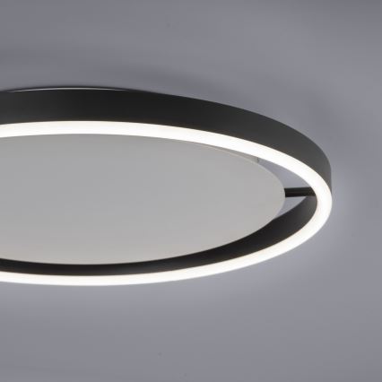 Leuchten Direkt 15391-13 - Стельовий LED світильник з регулюванням яскравості RITUS LED/20W/230V чорний