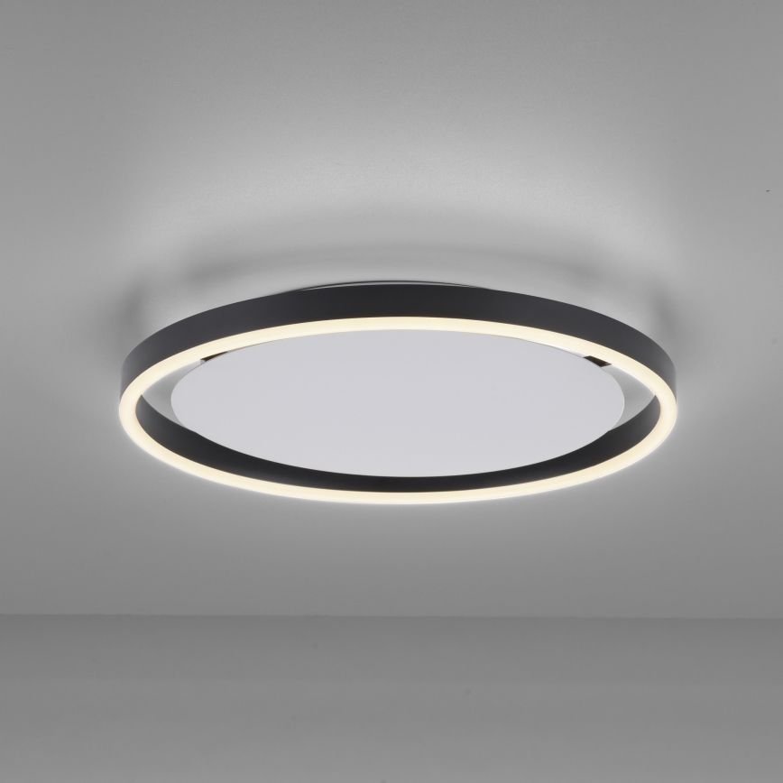 Leuchten Direkt 15391-13 - Стельовий LED світильник з регулюванням яскравості RITUS LED/20W/230V чорний