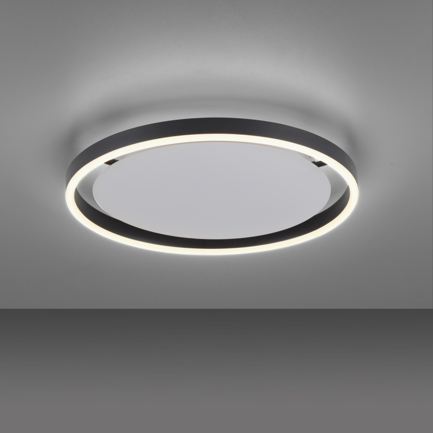 Leuchten Direkt 15391-13 - Стельовий LED світильник з регулюванням яскравості RITUS LED/20W/230V чорний