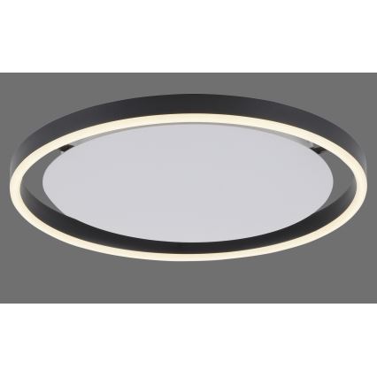 Leuchten Direkt 15391-13 - Стельовий LED світильник з регулюванням яскравості RITUS LED/20W/230V чорний