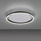Leuchten Direkt 15391-13 - Стельовий LED світильник з регулюванням яскравості RITUS LED/20W/230V чорний