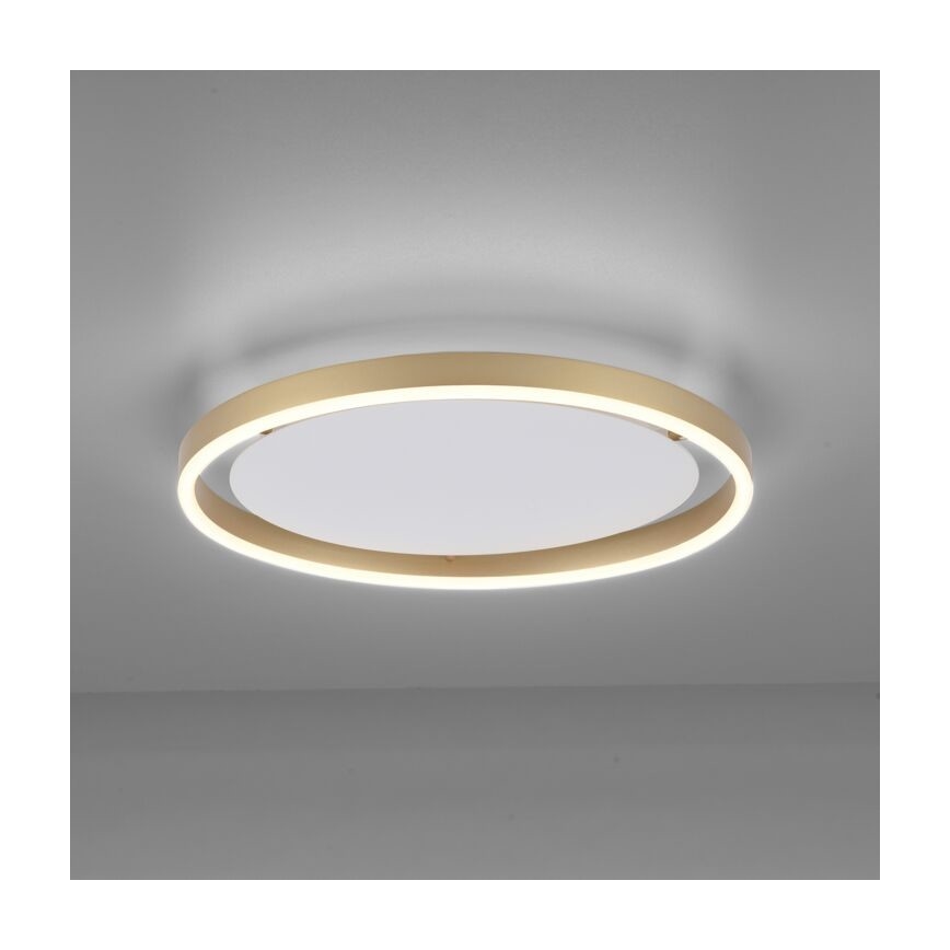 Leuchten Direkt 15391-60 - Стельовий LED світильник з регулюванням яскравості RITUS LED/20W/230V латунь