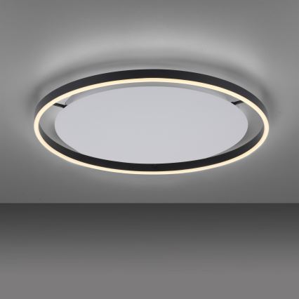 Leuchten Direkt 15392-13 - Стельовий LED світильник з регулюванням яскравості RITUS LED/30W/230V чорний
