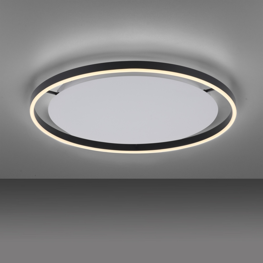 Leuchten Direkt 15392-13 - Стельовий LED світильник з регулюванням яскравості RITUS LED/30W/230V чорний