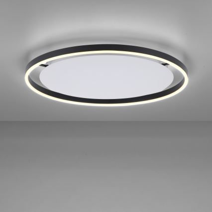 Leuchten Direkt 15392-13 - Стельовий LED світильник з регулюванням яскравості RITUS LED/30W/230V чорний