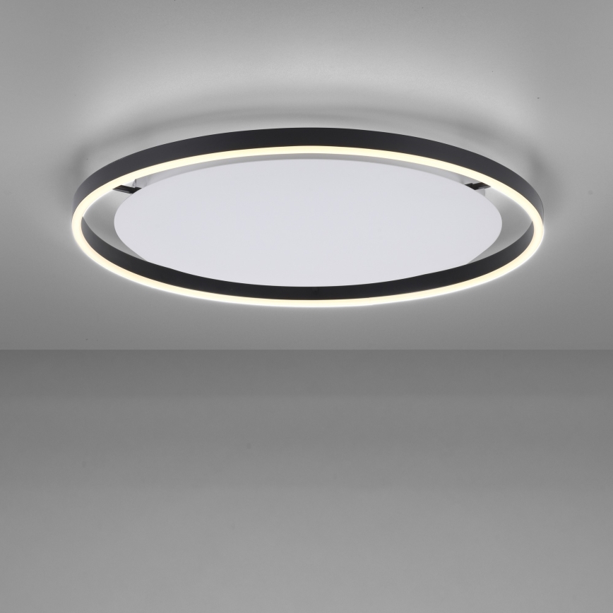 Leuchten Direkt 15392-13 - Стельовий LED світильник з регулюванням яскравості RITUS LED/30W/230V чорний