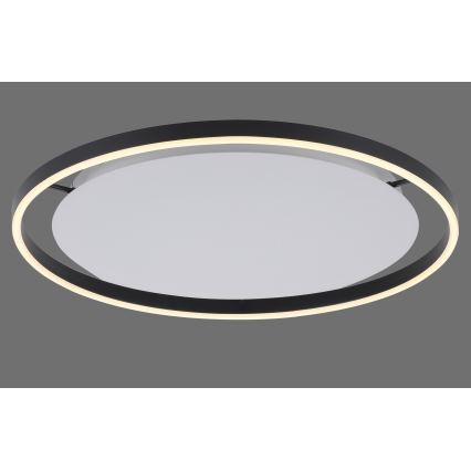 Leuchten Direkt 15392-13 - Стельовий LED світильник з регулюванням яскравості RITUS LED/30W/230V чорний
