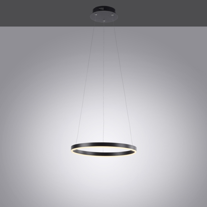 Leuchten Direkt 15393-13 - Світлодіодна регульована люстра на тросі RITUS LED/20W/230V чорна