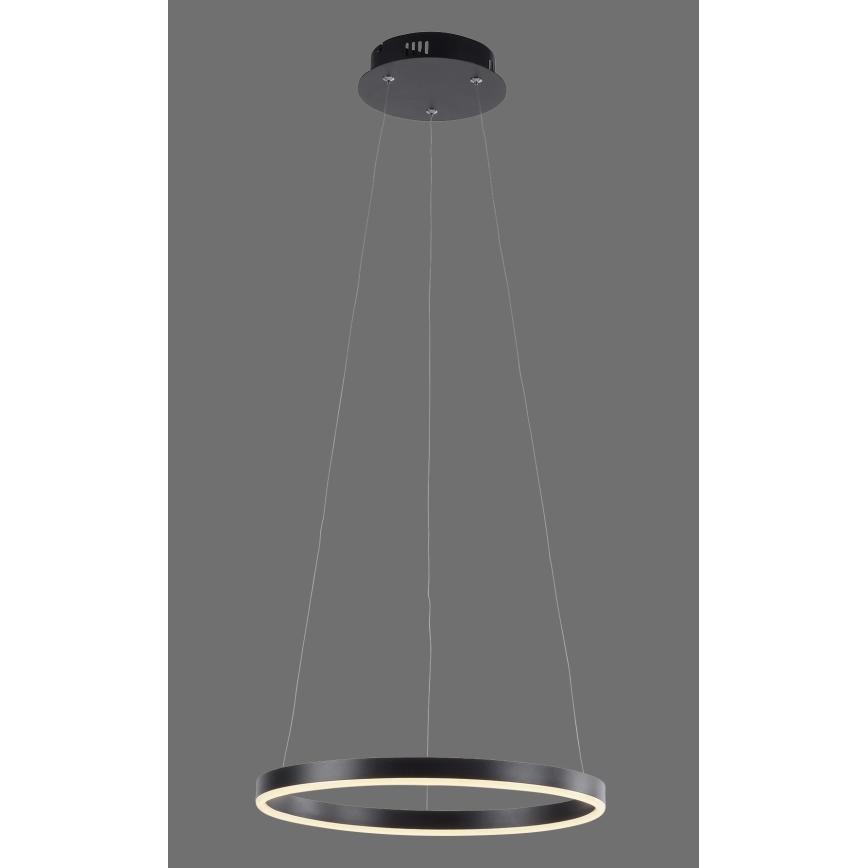 Leuchten Direkt 15393-13 - Світлодіодна регульована люстра на тросі RITUS LED/20W/230V чорна