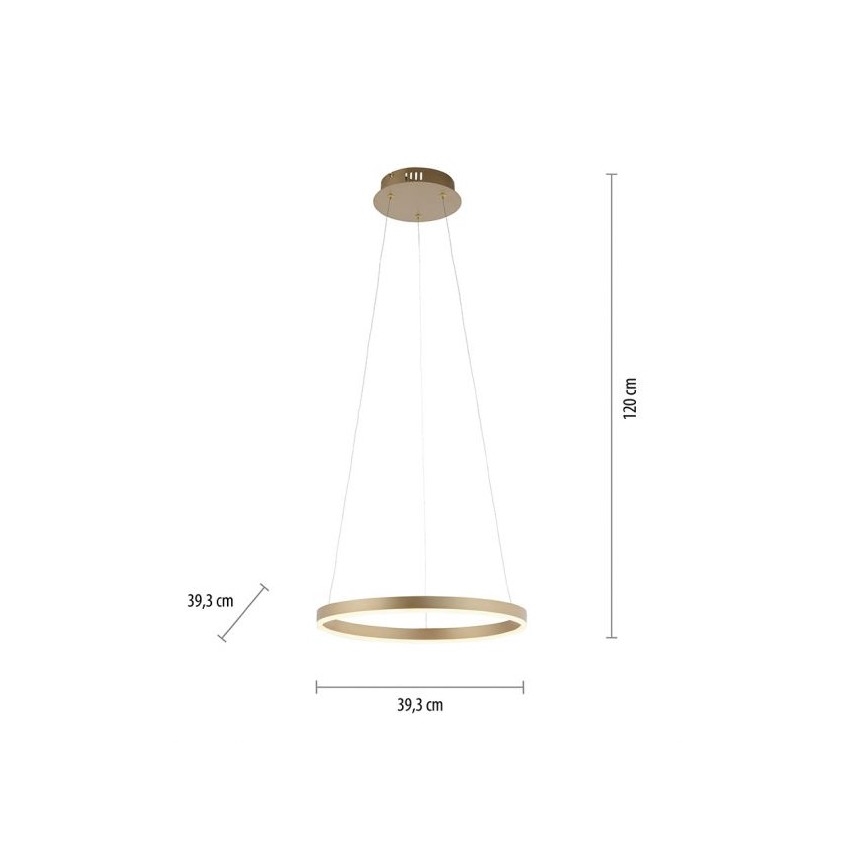 Leuchten Direkt 15393-60 - Светодиодная люстра с регулированием яркости RITUS LED/20W/230V