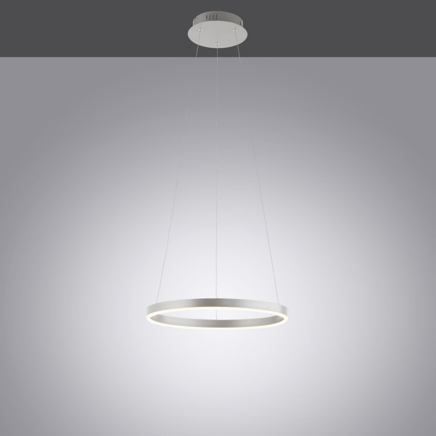 Leuchten Direkt 15393-95 - Светодиодная подвесная люстра с регулированием яркости RITUS LED/20W/230V матовый хром