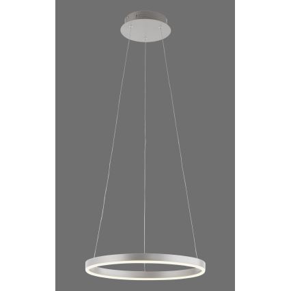 Leuchten Direkt 15393-95 - Светодиодная подвесная люстра с регулированием яркости RITUS LED/20W/230V матовый хром