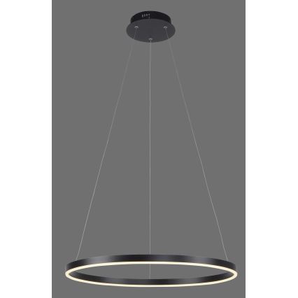 Leuchten Direkt 15394-13 - Светодиодная подвесная люстра с регулированием яркости RITUS LED/30W/230V черный