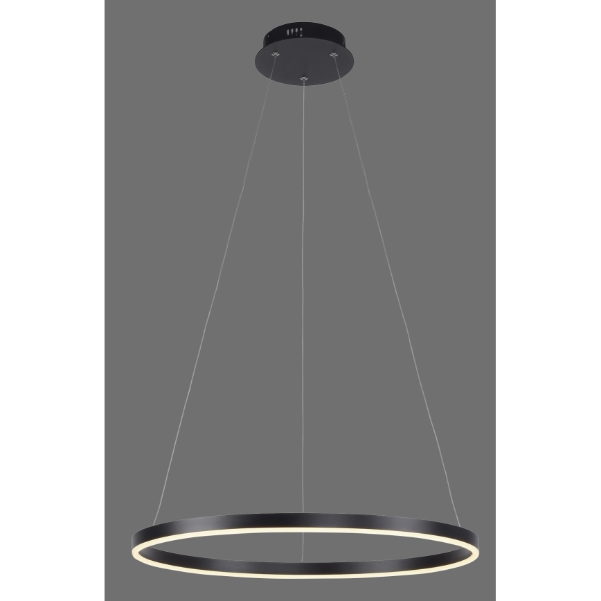 Leuchten Direkt 15394-13 - Светодиодная подвесная люстра с регулированием яркости RITUS LED/30W/230V черный
