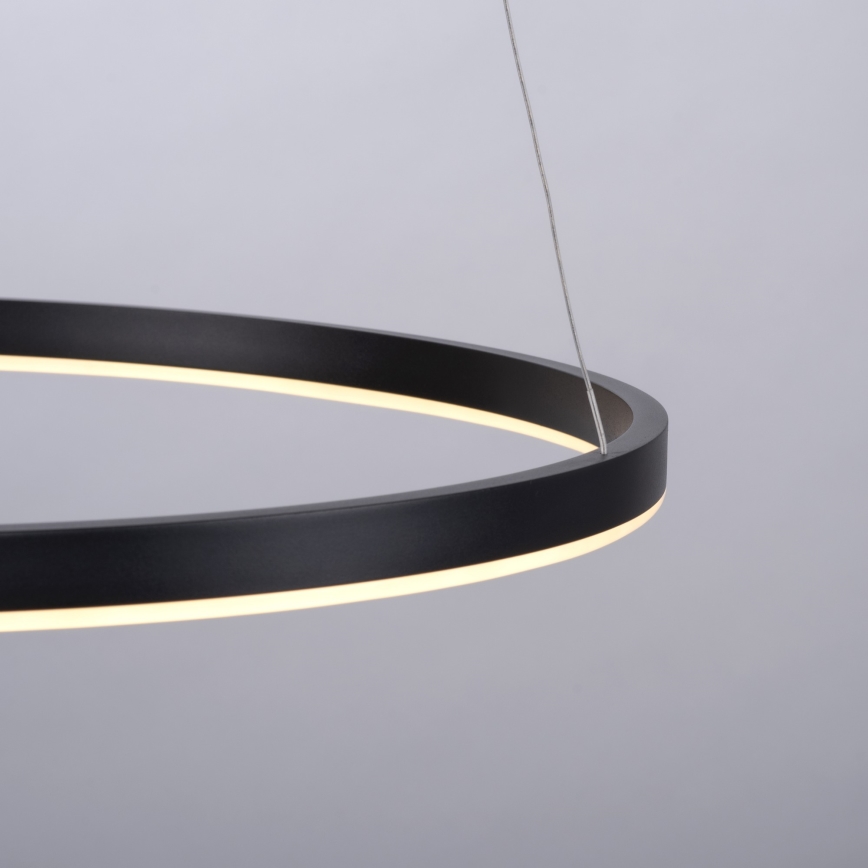 Leuchten Direkt 15394-13 - Светодиодная подвесная люстра с регулированием яркости RITUS LED/30W/230V черный
