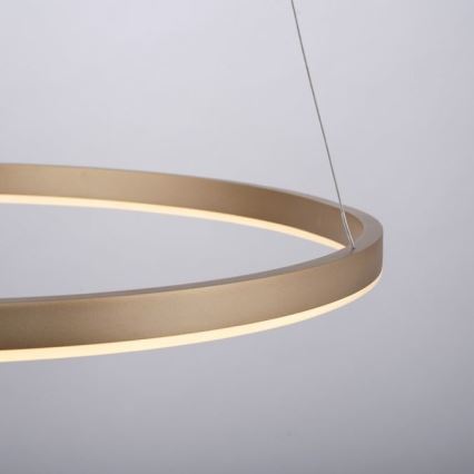 Leuchten Direkt 15394-60 - Підвісна LED люстра з регулюванням яскравості RITUS LED/30W/230V латунь