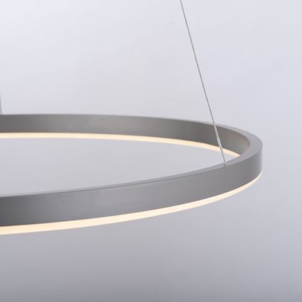 Leuchten Direkt 15394-95 - Светодиодная подвесная люстра с регулированием яркости RITUS LED/30W/230V матовый хром