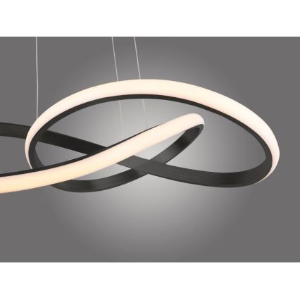 Leuchten Direkt 15402-18 - Підвісна LED люстра з регулюванням яскравості MARIA LED/25W/230V чорний