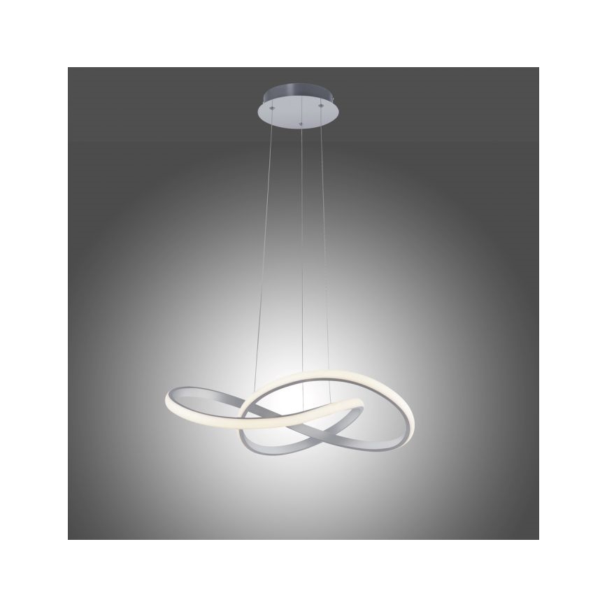 Leuchten Direkt 15402-95 - Светодиодная диммируемая люстра на тросе MARIA LED/25W/230V матовый хром