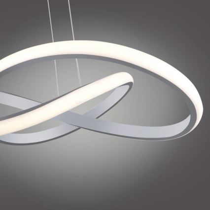 Leuchten Direkt 15402-95 - Светодиодная диммируемая люстра на тросе MARIA LED/25W/230V матовый хром