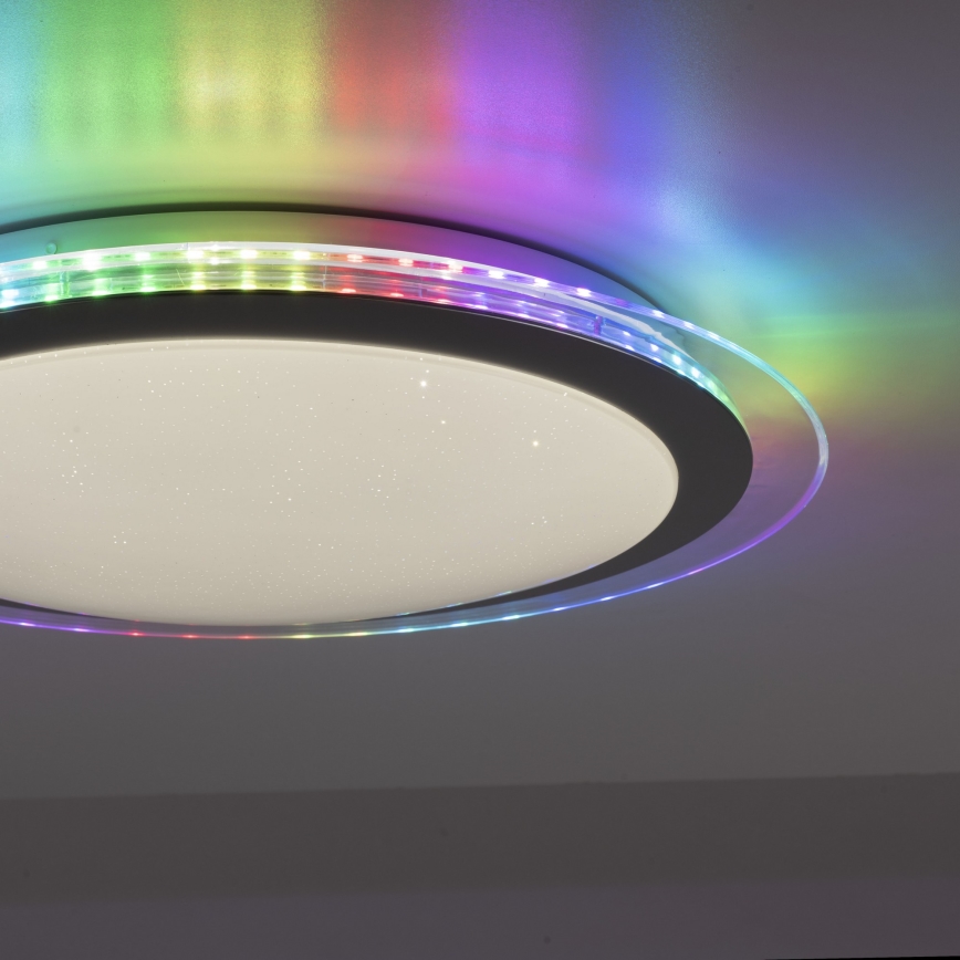 Leuchten Direkt 15411-21- Светодиодный потолочный RGB-светильник с регулированием яркости CYBA LED/26W/230V + дистанционное управление