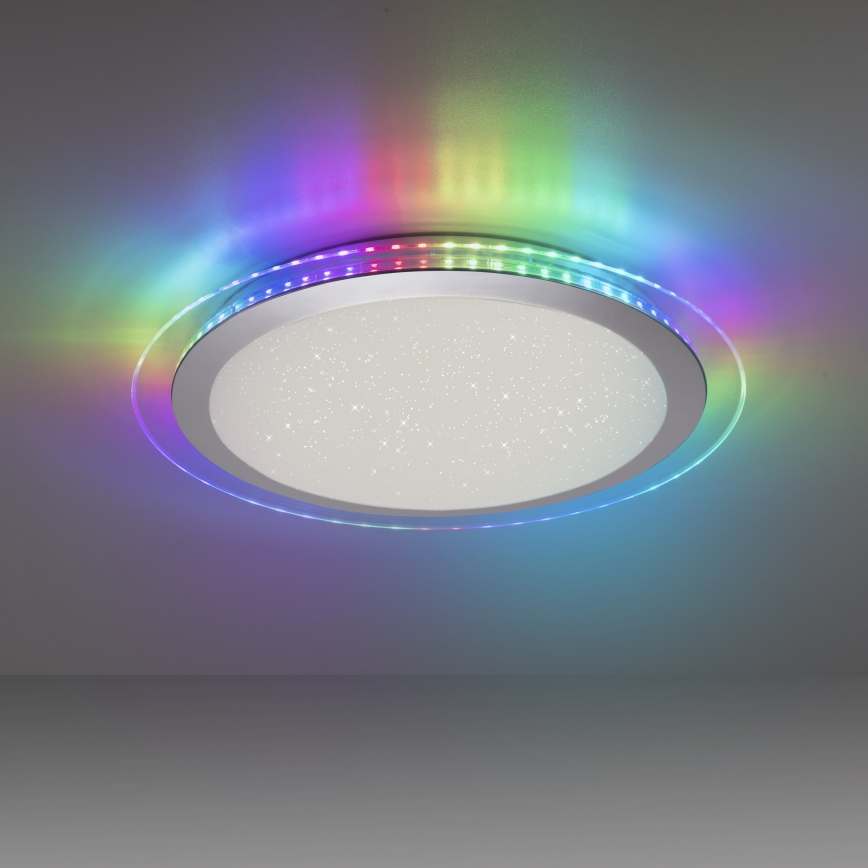 Leuchten Direkt 15411-21- Светодиодный потолочный RGB-светильник с регулированием яркости CYBA LED/26W/230V + дистанционное управление