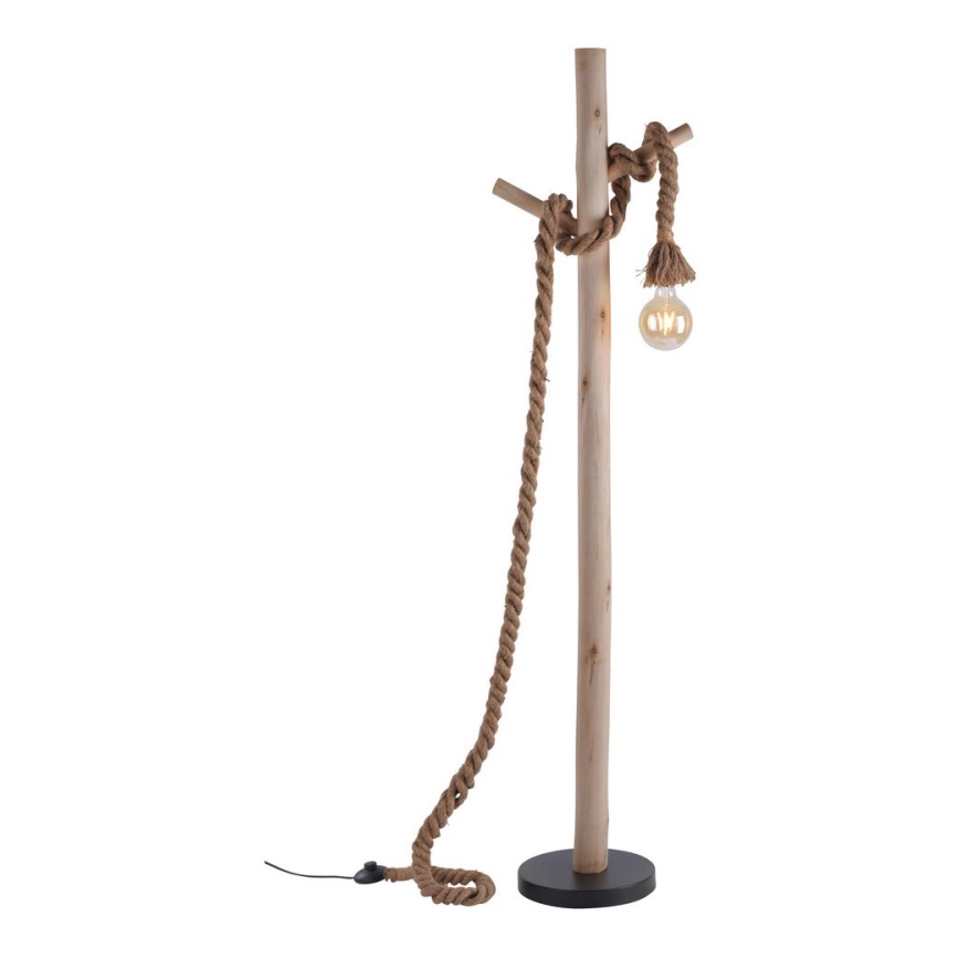 Leuchten Direkt 15484-18 - Напольная лампа ROPE 1xE27/15W/230V