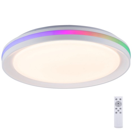 Leuchten Direkt 15544-16 - Светодиодный потолочный RGB-светильник с регулированием яркости RIBBON LED/15W/230V + дистанционное управление