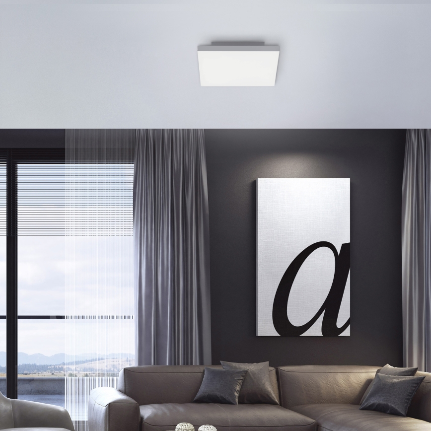 Leuchten Direkt 15550-16 - LED Димерний стельовий світильник CANVAS LED/17W/230V + дистанційне управління
